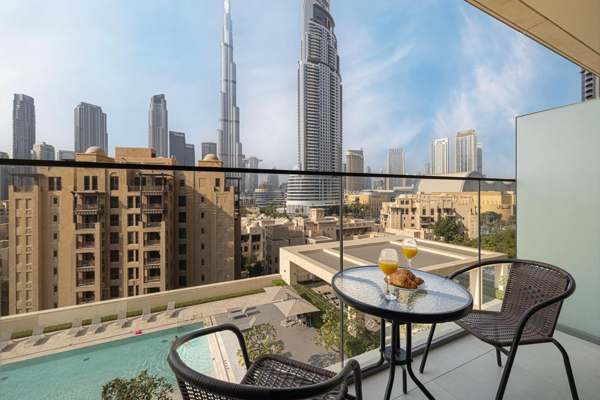 Апартаменти Full Burj Khalifa View! Brand New 2 Bedrooms! 5min Walk From Mall! Дубай