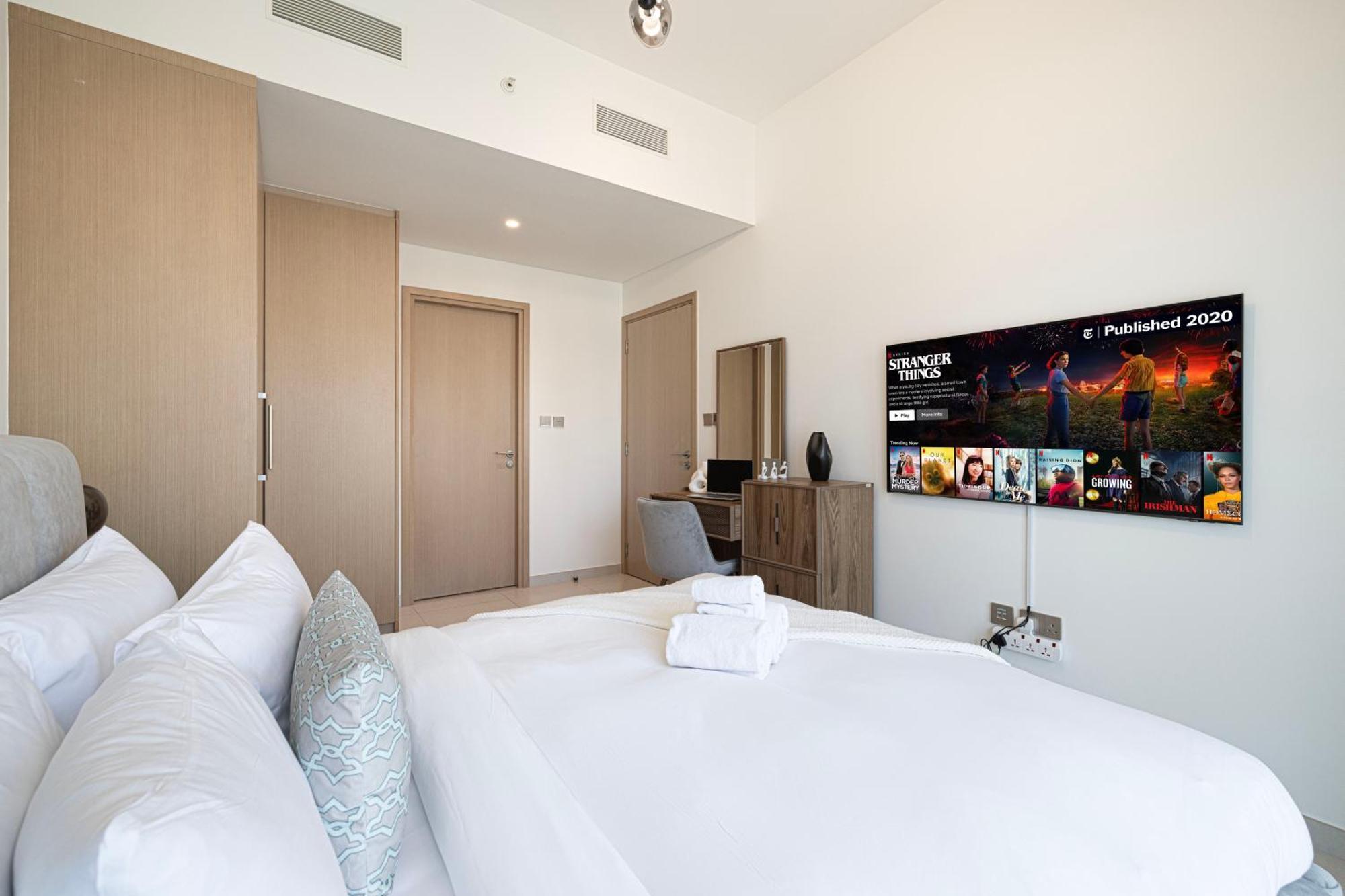 Апартаменти Full Burj Khalifa View! Brand New 2 Bedrooms! 5min Walk From Mall! Дубай
